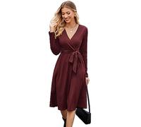 Newshows Vestido Tipo Jersey para Mujer, Vestido de Invierno para Mujer, Vestidos Tipo suéter de Punto para invitadas a una Boda