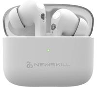 Newskill Anuki Cascos Inalámbricos Bluetooth 5.0, Control Táctil, Cancelación de Ruido, Micrófono, Resistencia IPX4, 16 Horas de Reproducción, Earbuds Inalámbricos Carga USB-C, Blanco