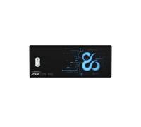 NEWSKILL Atami Control Alfombrilla Gaming XL Microfibra Texturizada Base de Caucho Borde remallado Negra