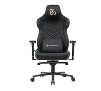 NEWSKILL Banshee Pro - Silla Gaming con Reclinación 180°, Reposabrazos 4D, Soporte Lumbar, Tela Transpirable Color Negro - Dorado