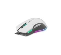 NEWSKILL EOS ratón Gaming RGB alámbrico Negro 16000DPI 10 perfiles configurables Sensor óptico PMW3360 Blanco