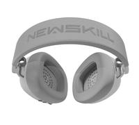 NEWSKILL Bael Auriculares Inalámbricos Gaming, Ligeros, micrófono omnidireccional, Batería de 20 Horas, Triple conexión 2.4G, Bluetooth y Cable, Compatibles con PC, PS5, PS4, Switch y móvil - Blanco
