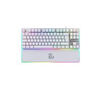 NEWSKILL Gungnyr TKL Pro Teclado Gaming optomecánico RGB tenkeyless Gateron Red hotswap Blanco