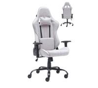 Newskill Kitsune V2 Silla Gaming Tela Transpirable Estructura Acero Blanca-Rosa