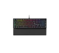 NEWSKILL Serike V2 Teclado mecánico Full Layout RGB con switches Hot-Swap lineales, Estructura metálica y reposamuñecas magnético español Negro