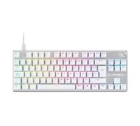 NEWSKILL Serike V2 TKL Teclado mecánico tenkeyless RGB con switches Hot-Swap lineales, Estructura de Aluminio y Layout español Blanco