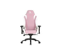 NEWSKILL Silla Gaming Profesional Neith Zephyr, Tela Transpirable, Altura Ajustable, Reposabrazos Acolchados 4D, Reclinable 180º, Cojín Lumbar y Cervical, Pistón Clase 4, Silla Gamer Color Rosa