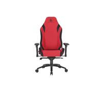 NEWSKILL Silla Gaming Profesional Neith Zephyr, Tela Transpirable, Altura Ajustable, Reposabrazos Acolchados 4D, Reclinable 180º, Cojín Lumbar y Cervical, Pistón Clase 4, Silla Gamer Color Rojo