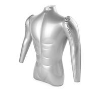 Newsmarts Maniquí hinchable para hombre, medio cuerpo con brazos, torso, camisa, modelo simulado