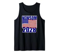 Newsom 2028 for President Election Vote Camiseta sin Mangas