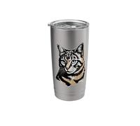 Newspaper Art American Bobtail Vaso térmico de acero inoxidable de doble pared