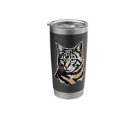 Newspaper Art American Bobtail Vaso térmico de acero inoxidable de doble pared