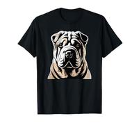 Newspaper Art Chinese Shar-Pei Camiseta