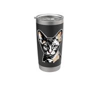 Newspaper Art Devon Rex Vaso térmico de acero inoxidable de doble pared