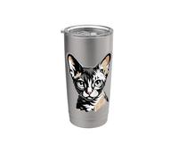 Newspaper Art Devon Rex Vaso térmico de acero inoxidable de doble pared