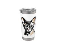 Newspaper Art Devon Rex Vaso térmico de acero inoxidable de doble pared