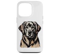 Newspaper Art Golden Retriever GR Goldie Carcasa para iPhone 13 Pro