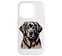 Newspaper Art Golden Retriever GR Goldie Carcasa para iPhone 14 Pro