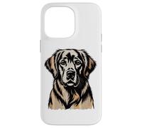Newspaper Art Golden Retriever GR Goldie Carcasa para iPhone 14 Pro MAX