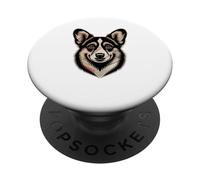 Newspaper Art Pembroke Welsh Corgi Corgis PopSockets PopGrip Adhesivo