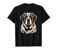 Newspaper Art Saint Bernard Camiseta