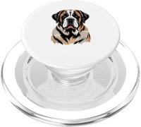 Newspaper Art Saint Bernard PopSockets PopGrip para MagSafe