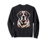 Newspaper Art Saint Bernard Sudadera