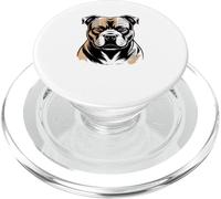 Newspaper Art Staffordshire Bull Terrier Staffy PopSockets PopGrip para MagSafe