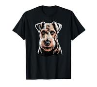 Newspaper Art Welsh Terrier Welshie Camiseta