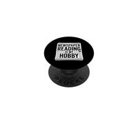 Newspaper Reading Is My Hobby Print Reader Routine - PopSockets PopGrip Adhesivo