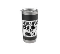 Newspaper Reading Is My Hobby Print Reader Routine - Vaso térmico de acero inoxidable de doble pared