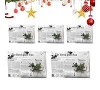 Newspaper Wrapping Paper | Santa Newspaper Sheets | Retro Newsprint Paper | Flower Packaging Paper | Holiday Wrapping Paper Ideal For Multiple Occasions Paper For Wedding Birthday Parties Craft Decor