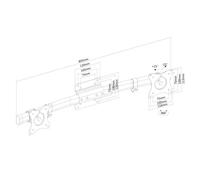 Newstar adaptador de monitor dual negro fpma-cb100black 10-27 18kg