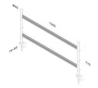 Newstar fpma-dtb200 - soporte de mesa para tv (10'-24'), plata