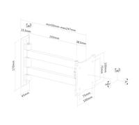 Newstar fpma-w820black soporte de pared para monitorv