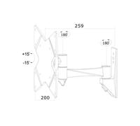 Soporte Articulado de Pared para Monitor/TV Neomounts Por NEWSTAR FPMA-W825