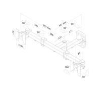 Newstar fpma-w960d - soporte de pared para monitorv, color negro