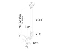 Neomounts by Newstar Soporte de techo para TV/monitor