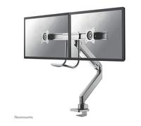 NewStar Soporte de mesa NM-D775DXSILVER – Brazo de gas Topfix para 2 pantallas hasta 32"