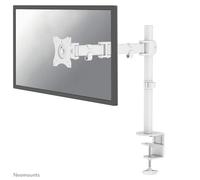 Newstar NM-D135WHITE Soporte de Escritorio de Movimiento Completo (Abrazadera y Ojal) para Pantalla de Monitor de 10-30 Pulgadas, Altura Ajustable - Blanco