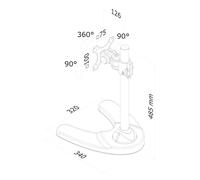Newstar soporte de escritorio para monitor negro fpma-d700 10-30 10kg