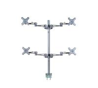 NewStar Soporte de escritorio para monitor plata FPMA-D935D4 cuatro veces 10-27 24kg