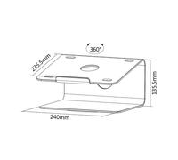 Neomounts NSLS050 - soporte de mesa giratorio para portátiles - plata