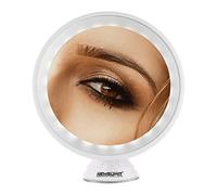 NEWSUMIT creative products Espejo de Maquillaje Aumento 10X - giratiorio 360º- con Luces LED - Dimmer Tactil - Portátil, Espejo Cosmético con Ventosa de Bloqueo, para Casa, Baño, Ducha, Viaje, etc.