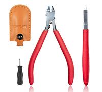 Newtall ST-A 3.0 - Pinza de una sola hoja para cortar modelos de plástico, como el montaje de modelos Gundam, cortador de modelo de plástico con hoja afilada de un solo borde y cubierta de cuero