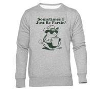 Newtee A Veces Simplemente Me Tiro Pedos Sudadera Cuello Redondo Gris Unisex Unisex Grey Sweatshirt Crewneck