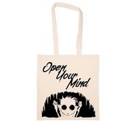Newtee Abre Tu Mente Totebag Beige Bolsa De Algodón Reutilizable Ecológica Beige Totebag Eco Friendly Reusable Cotton Bag