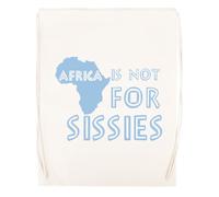 Newtee África No Es Para Cobardes Bolsa De Gimnasio Beige Bolsa De Deporte Con Cordón Reutilizable De Algodón Beige Gym Bag Cotton Reusable Drawstring Sport Bag