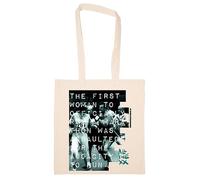 Newtee Agredida Por La Osadía De Kathrine Switzer Totebag Beige Bolsa De Algodón Reutilizable Ecológica Beige Totebag Eco Friendly Reusable Cotton Bag