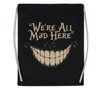 Newtee Aquí Todos Estamos Locos Bolsa De Gimnasio Negra Bolsa De Deporte Con Cordón Reutilizable De Algodón Black Gym Bag Cotton Reusable Drawstring Sport Bag